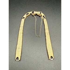 Kreisler Vintage Watch Band 1/20 10KT Gold Filled Textured Link Safety Chain USA